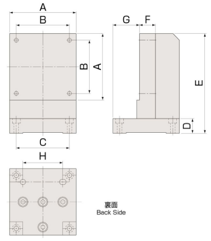 电动平台支架的图纸